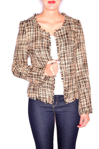 Black & Nude Studded Chanel Jacket